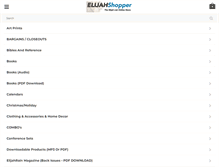 Tablet Screenshot of elijahshopper.com